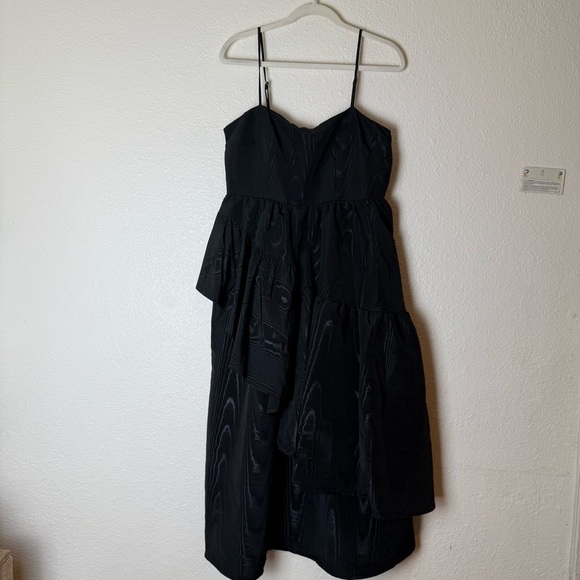 New Kate Spade x Target Tiered Ruffle Midi Tank Top Dress Size S/M Black - Picture 13 of 16